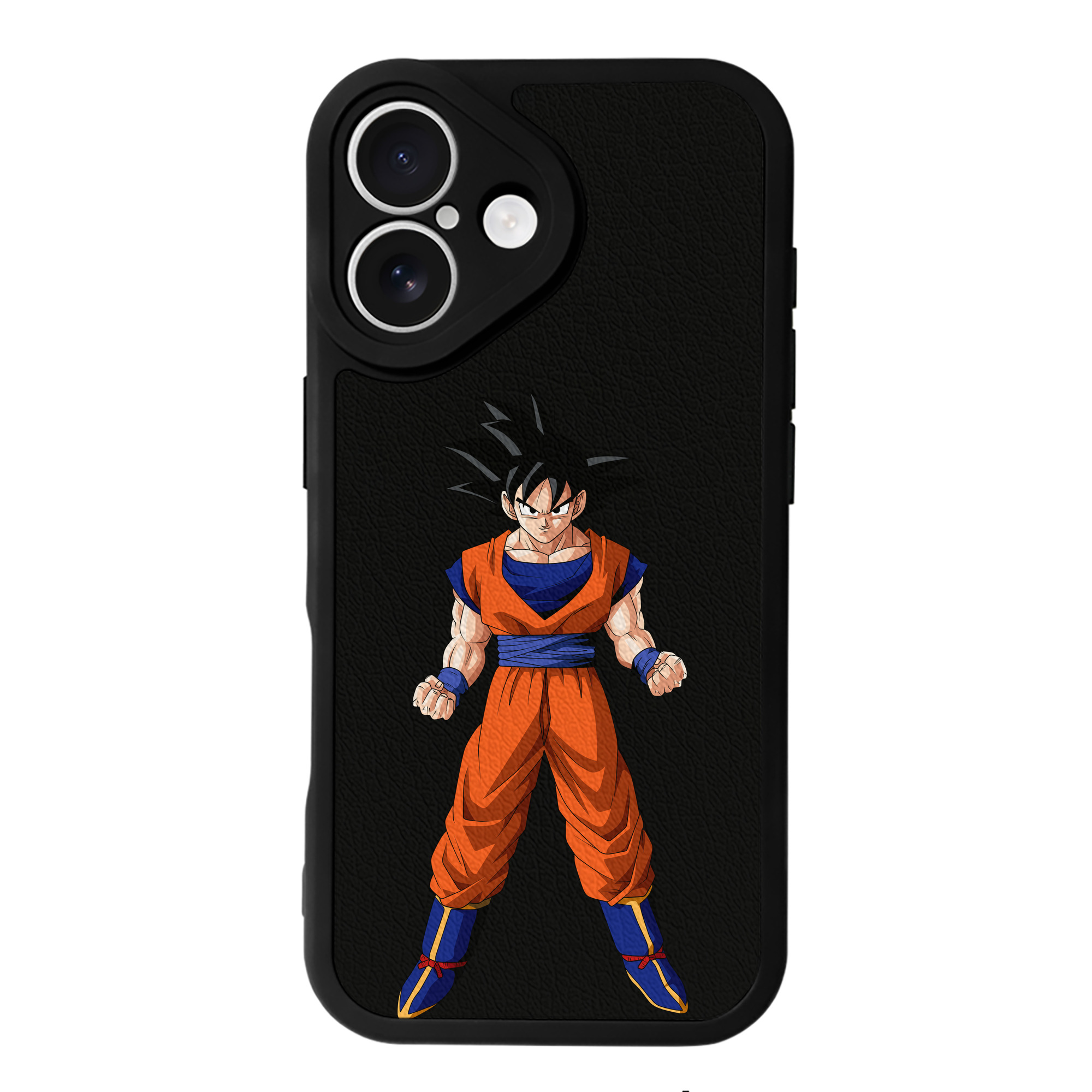 （画像用） ドラゴンボール 孫悟空（そん ごくう）Son Goku カカロット DRAGON BALL Kakarotto 【iPhone 16シリーズ対応】シリコンスマホケース（レザー調） 材質：シリコン
